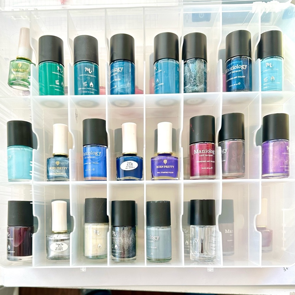 Lot 2 - 46 assorted stamping polishes - Maniology and Born Pretty